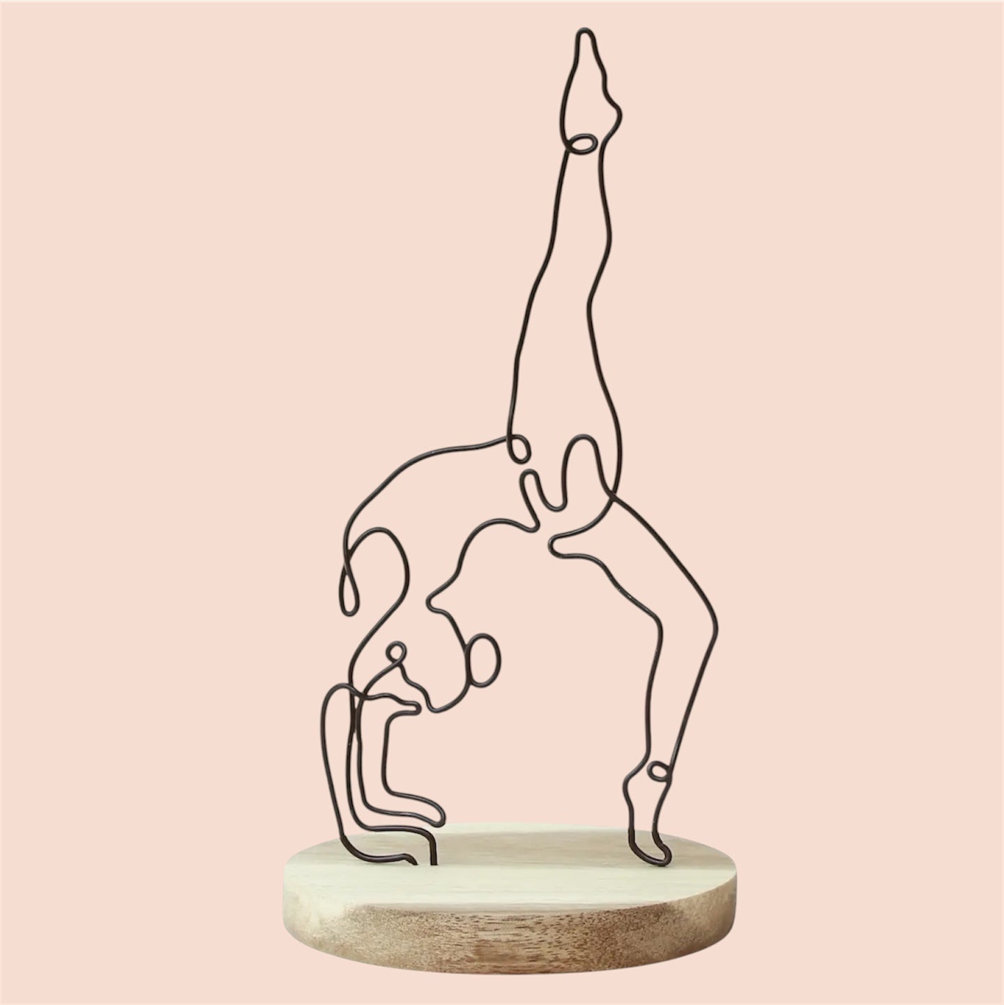 one legged wheel pose